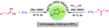Graphical abstract: An efficient one-pot strategy for the highly regioselective metal-free synthesis of 1,4-disubstituted-1,2,3-triazoles