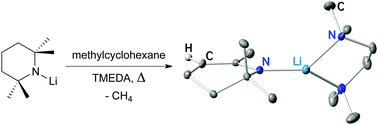 Graphical abstract: Dehydromethylation of alkali metal salts of the utility amide 2,2,6,6-tetramethylpiperidide (TMP)