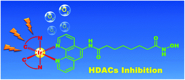 Graphical abstract: Cyclometalated Ir(iii) complexes as targeted theranostic anticancer therapeutics: combining HDAC inhibition with photodynamic therapy