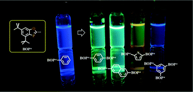 Graphical abstract: Luminescent materials containing multiple benzoxaphosphole units