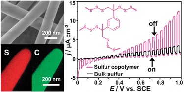 Graphical abstract: Sulfur copolymer nanowires with enhanced visible-light photoresponse
