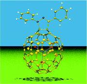 Graphical abstract: Highly regioselective 1,3-dipolar cycloaddition of diphenylnitrilimine to Sc3N@Ih-C80 affording a very stable, unprecedented pyrazole-ring fused derivative of endohedral metallofullerenes