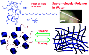 Graphical abstract: A water-soluble supramolecular polymer constructed by pillar[5]arene-based molecular recognition