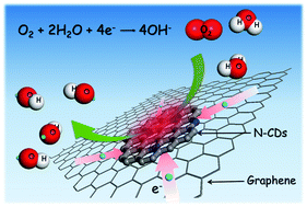 Graphical abstract: Nitrogen-doped carbon dots decorated on graphene: a novel all-carbon hybrid electrocatalyst for enhanced oxygen reduction reaction