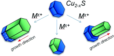 Graphical abstract: Synthesis of copper sulphide-based hybrid nanostructures and their application in shape control of colloidal semiconductor nanocrystals