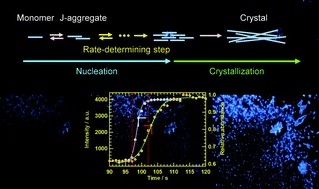 Graphical abstract: Fluorescence visualization of the molecular assembly processes during solvent evaporation via aggregation-induced emission in a cyanostilbene derivative