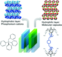 Graphical abstract: Controlling the organization of phosphonium cations relative to p-sulfonatocalix[4]arene anions