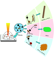 Graphical abstract: Aqueous dispersed ablated bismuth species and their potential as colloidal Bi precursors in synthetic strategies