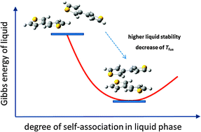 Graphical abstract: Self-association of oligothiophenes in isotropic systems