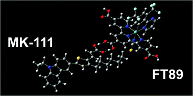 Graphical abstract: Intermolecular interactions between a Ru complex and organic dyes in cosensitized solar cells: a computational study