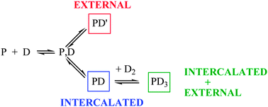 Graphical abstract: Mechanistic aspects of thioflavin-T self-aggregation and DNA binding: evidence for dimer attack on DNA grooves