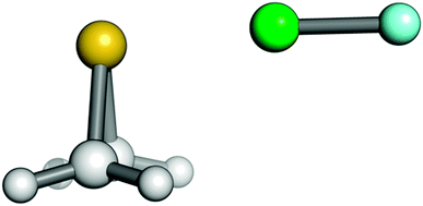 Graphical abstract: The halogen bond in thiirane⋯ClF: an example of a Mulliken inner complex