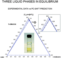 Graphical abstract: Measurement and PC-SAFT modelling of three-phase behaviour