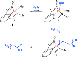 Graphical abstract: Direct evidence for a coordination–insertion mechanism of ethylene oligomerization catalysed by neutral 2,6-bisiminopyridine iron monoalkyl complexes