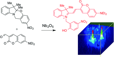 Graphical abstract: Mechanistic insights into the Nb2O5 and niobium phosphate catalyzed in situ condensation of a fluorescent halochromic assembly