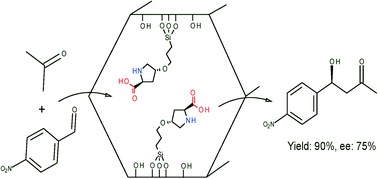 Graphical abstract: Efficient synthesis of supported proline catalysts for asymmetric aldol reactions