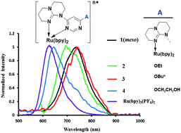 Graphical abstract: Stereoselective formation of a meso-diruthenium(ii,ii) complex and tuning the properties of its monoruthenium analogues