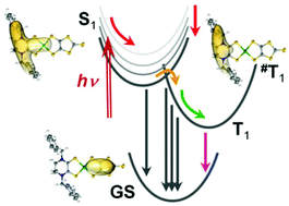 Graphical abstract: Ultrafast electronic and vibrational relaxations in mixed-ligand dithione–dithiolato Ni, Pd, and Pt complexes