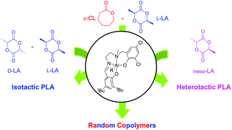 Graphical abstract: Ring-opening homo- and co-polymerization of lactides and ε-caprolactone by salalen aluminum complexes