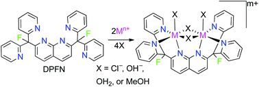 Graphical abstract: Dinuclear first-row transition metal complexes with a naphthyridine-based dinucleating ligand