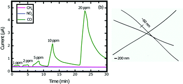 Graphical abstract: Sonochemical synthesis of Au nanowires in the III–I oxidation state bridged by 4,4′-dicyanamidobiphenyl and their application as selective CO gas sensors