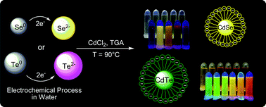 Graphical abstract: Electrochemical synthesis of TGA-capped CdTe and CdSe quantum dots