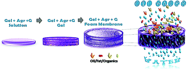 Graphical abstract: Bio-based superhydrophilic foam membranes for sustainable oil–water separation