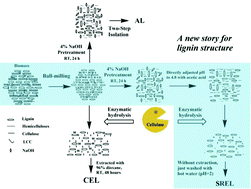 Graphical abstract: Structural elucidation of whole lignin from Eucalyptus based on preswelling and enzymatic hydrolysis