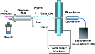 Graphical abstract: A pulse-synchronized microplasma atomic emission spectroscopy system for ultrasmall sample analysis