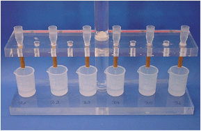 Graphical abstract: A new two-stage separation procedure for the IDMS based quantification of low Pd and Pt amounts in automotive exhaust emissions