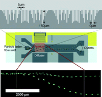 Graphical abstract: Microscale anechoic architecture: acoustic diffusers for ultra low power microparticle separation via traveling surface acoustic waves