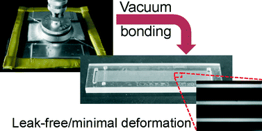 Graphical abstract: Use of vacuum bagging for fabricating thermoplastic microfluidic devices