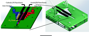 Graphical abstract: A nanofluidic direct formic acid fuel cell with a combined flow-through and air-breathing electrode for high performance