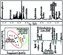 Graphical abstract: Investigating correlations in the altered metabolic profiles of obese and diabetic subjects in a South Indian Asian population using an NMR-based metabolomic approach