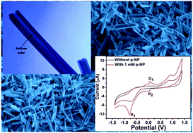 Graphical abstract: Highly sensitive p-nitrophenol chemical sensor based on crystalline α-MnO2 nanotubes