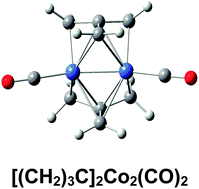 Graphical abstract: A binuclear trimethylenemethane cobalt carbonyl providing the first example of a low-energy perpendicular structure with acyclic hydrocarbon ligands