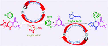 Graphical abstract: Nickel nanoparticles assisted regioselective synthesis of pyrazoloquinolinone and triazoloquinazolinone derivatives