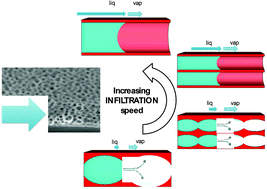 Graphical abstract: Critical effect of pore characteristics on capillary infiltration in mesoporous films