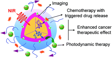 Graphical abstract: NIR photoregulated chemo- and photodynamic cancer therapy based on conjugated polyelectrolyte–drug conjugate encapsulated upconversion nanoparticles