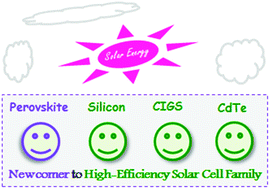 Graphical abstract: Perovskite photovoltaics: a high-efficiency newcomer to the solar cell family