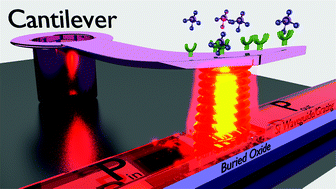 Graphical abstract: On-chip read-out of picomechanical motion under ambient conditions