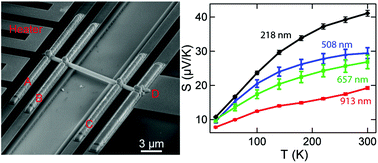 Graphical abstract: Diameter dependent thermoelectric properties of individual SnTe nanowires