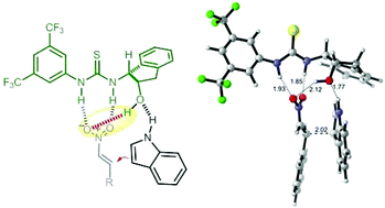 Graphical abstract: A Friedel–Crafts alkylation mechanism using an aminoindanol-derived thiourea catalyst