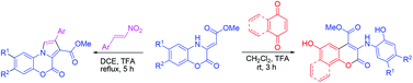 Graphical abstract: Trifluoroacetic acid-promoted Michael addition–cyclization reactions of vinylogous carbamates