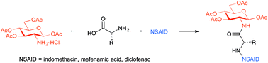 Graphical abstract: Synthesis and characterisation of glucosamine–NSAID bioconjugates