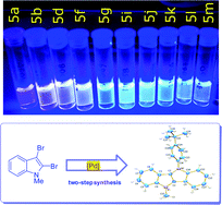 Graphical abstract: Novel synthesis of 5-methyl-5,10-dihydroindolo[3,2-b]indoles by Pd-catalyzed C–C and two-fold C–N coupling reactions