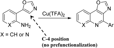 Graphical abstract: Synthesis of 4-substituted oxazolo[4,5-c]quinolines by direct reaction at the C-4 position of oxazoles