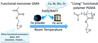 Graphical abstract: Zero valent metal/RAFT agent mediated CRP of functional monomers at room temperature: a promising catalyst system for CRP