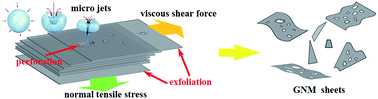 Graphical abstract: One-step green synthesis of graphene nanomesh by fluid-based method