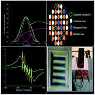 Graphical abstract: Davydov splitting in cadmium vacancy emission, ferromagnetism and photosensitivity in manganese incorporated CdS nanocrystals